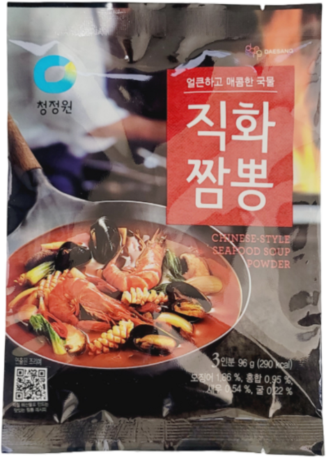 청정원 직화짬뽕 분말, 96g, 3개