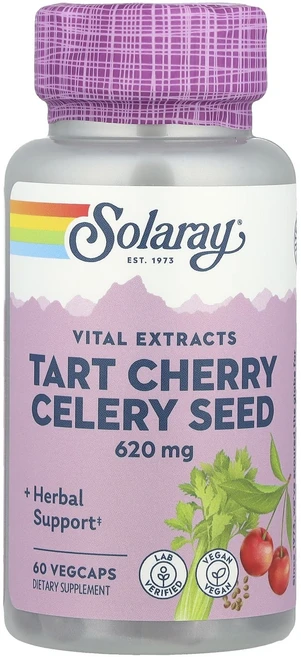 고급최고의영양제 Solaray 타트체리 셀러리 씨 620mg VegCap 60정 좋습니다 할인중, Solaray타트체리셀러리씨620mgVegCap60정, 1개 - 쿠팡