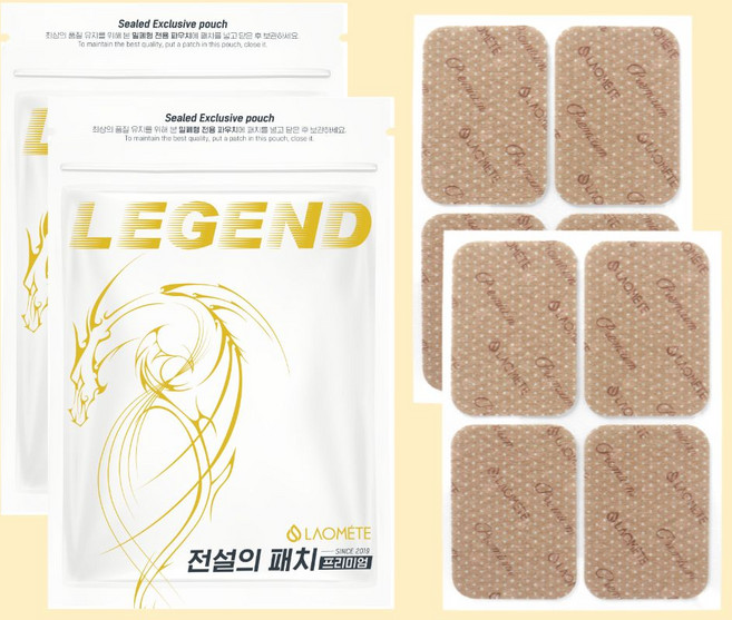 8위 - 라오메뜨 전설의 패치 프리미엄 준대형 40매X2개, 2개, 40매