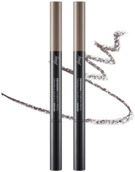 더페이스샵 디자이닝 아이브로우 오토펜슬 0.3g, 02그레이브라운, 2개