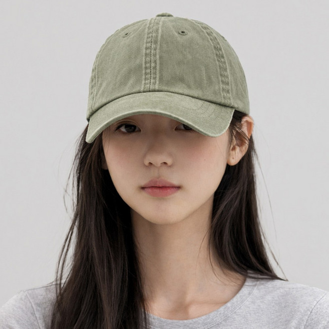 [오브더데이] 빈티지 워싱 무지 대두 볼캡 남녀공용 야구모자 베이직핏 코튼