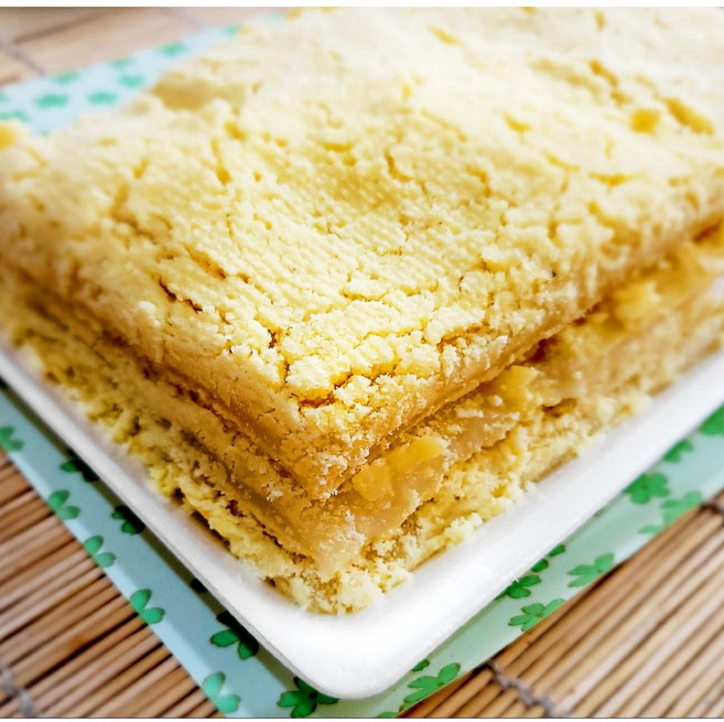 노란시루떡 제사용 떡 녹두찰편 팥찰편 제사편, 1.녹두찰편(3켜), 컷팅O (식사대용), 맛약과(5개입), 1개