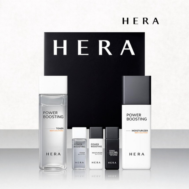 헤라 남성 기초 화장품 세트 파워부스팅 2종 기획 스킨 로션 기본 구성, 1개