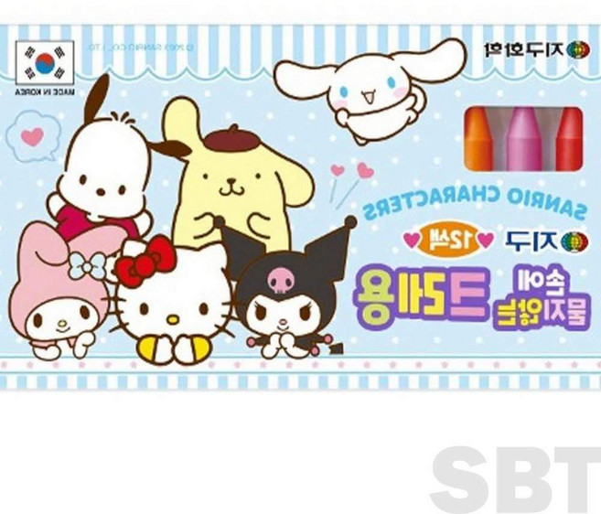 은방울나무 무독성 크레용 12색 지구화학아동컬러세트