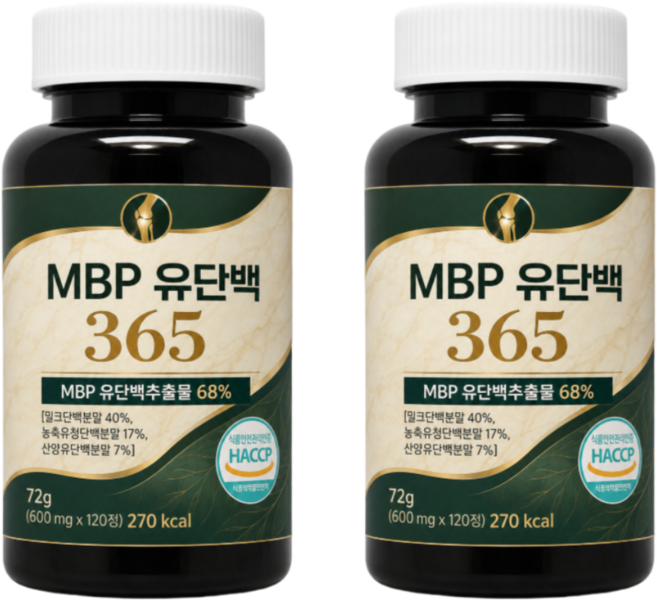 고함량99% MBP 엠비피 유단백추출물 산양유 단백질 /12통 구매 시 뼈엔 mbp 정품 증정 데일업, 2개, 120정