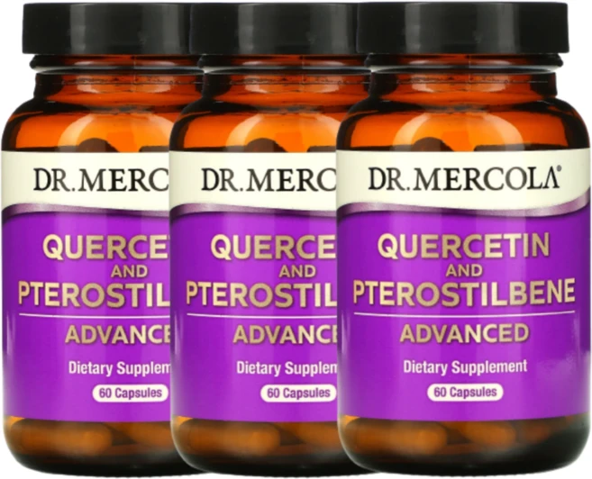 퀘르세틴 프테로스틸벤 닥터머콜라 Dr.Mercola 케세틴 회화나무 프테로스틸벤, 3개, 60, 60정 - 쿠팡