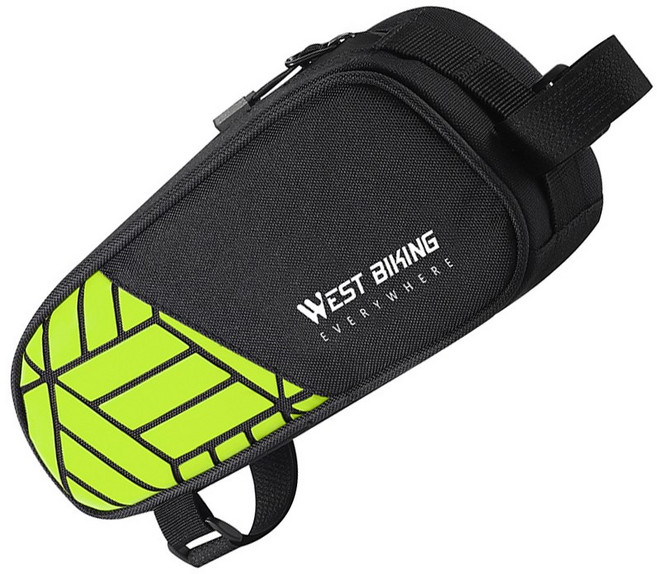 시그니처베이지 로드 탑튜브 프레임 반사 자전거 가방 YPZ373, 1개, 그린