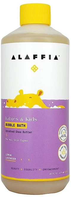 알라피아 베이비 키즈 버블 배스 레몬 라벤더 473ml, 1개 - 쿠팡
