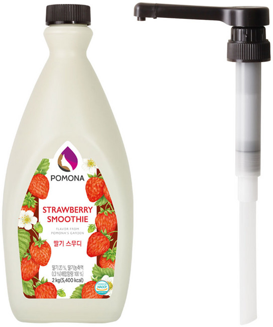 포모나 딸기 스무디 2kg + 전용 펌프 세트