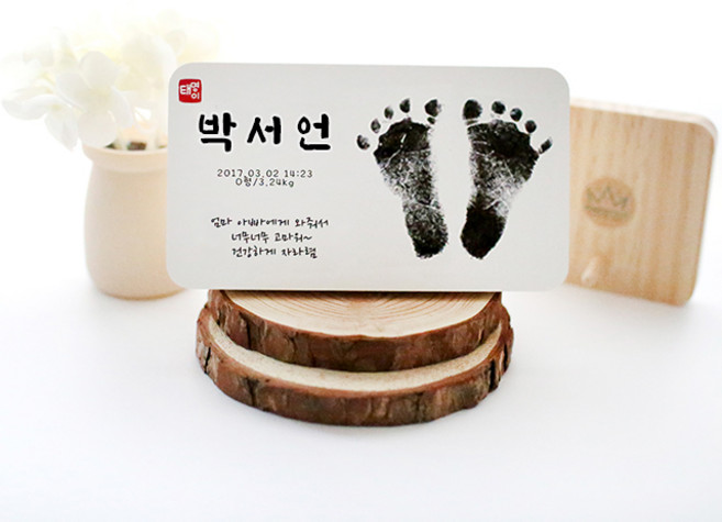 [포토킹] 아기발도장액자 신생아발도장 손발조형물 탄생액자 제작상품 (7종류 사이즈) 액자