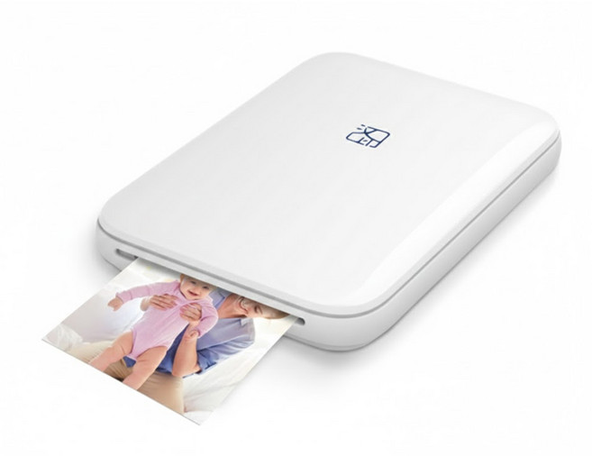 (프린터+인화지5장) 포토프린터 스티커사진 핸드폰사진인화 미니포토프린터 HPRT MT53, 프린터본체(인화지5장포함), 화이트