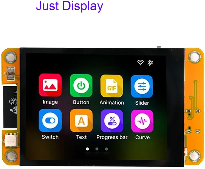 oled모니터 JC2432W328C 32 28 LCD WIFI BT 모듈 TFT H 240x320 ST색상색상89 드라이버 ARDUINO 용 정전, 01 Just Display