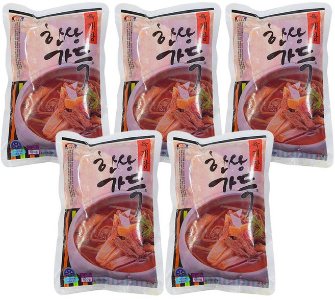 올심찬 한상가득 육개장600g, 600g, 5개