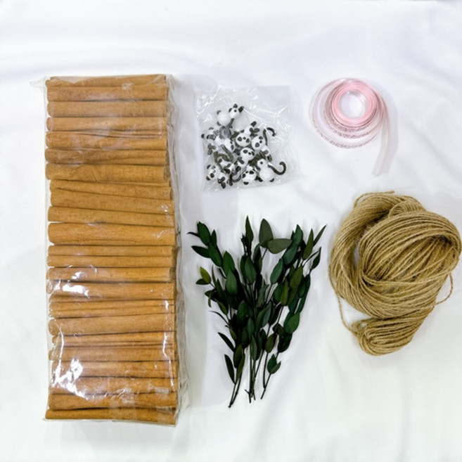 벌레 모기퇴치 DIY 10명분 해충 기피제 가랜드 만들기 학교 유치원 수업 선물, 기본세트(에이+비+씨)와 리본추가, 1개, 기본, 1개