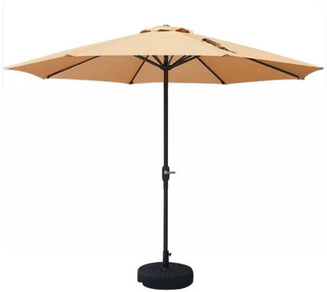 캠인노크 프리미엄 심플 파라솔 2.7M 반자동 각도조절 야외 그늘막, 파라솔 베이지