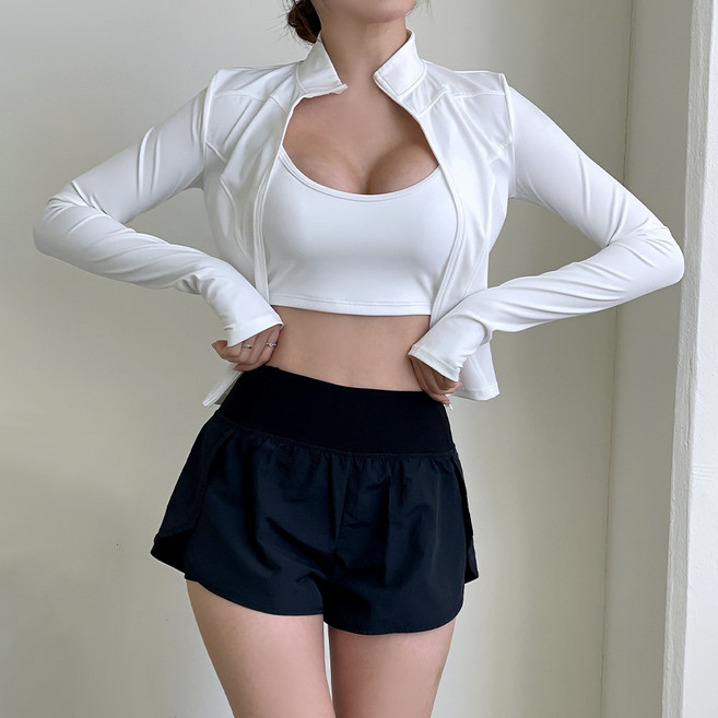 (자체제작) 오르웨인 여성 래쉬가드 세트 3종 수영복 집업 빅사이즈, 화이트+블랙