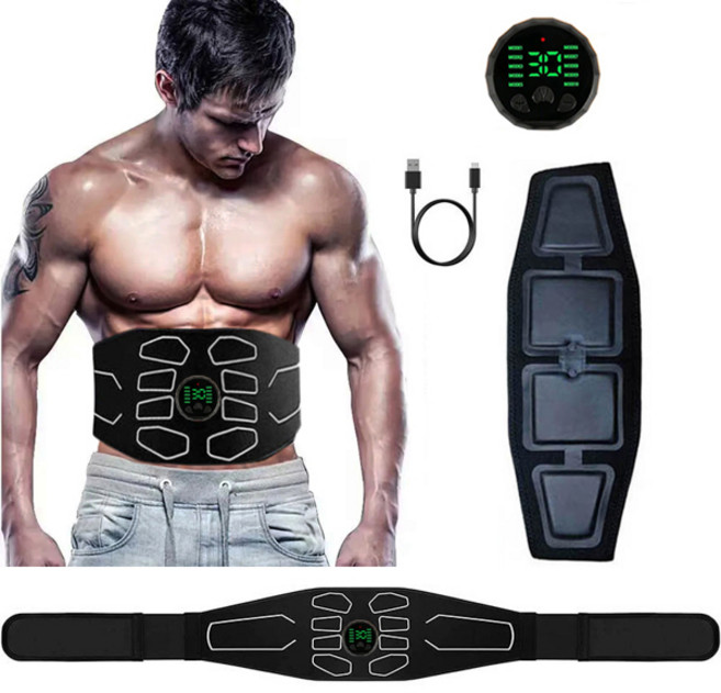 EMS 전기 근육 자극 마사지기 피트니스 셀룰라이트 제거 다리 벨트 트레이너 슬리밍 허벅지 업그레이드, 01 Black