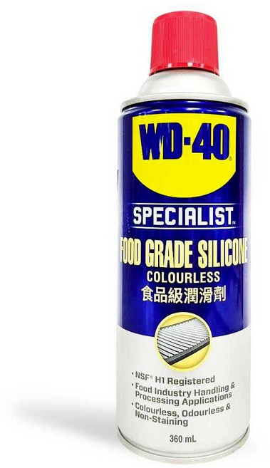 油工廠 WD40 #35007 食品級潤滑劑 專業級 食品級矽油潤滑劑 通過 NSF® 認證（H1）SPECIALIST 無色 360ml, 1個