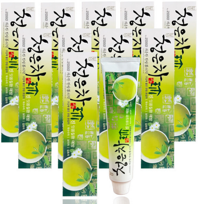 2080 청은차 치약 충치케어 케이스치약, 120g, 1개
