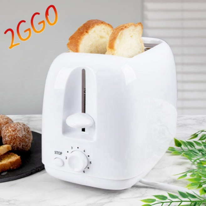 청소쉬운 2구 전기토스터기 둥근쉐잎 양면 식빵굽는기기