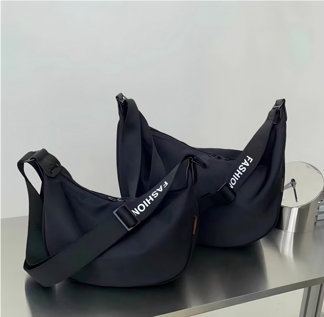 남냐공용 반달백 호보백 크로스백 만두백 숄더백 캐주얼 스포츠 스타일 내마모 옥스퍼드 원단 가방