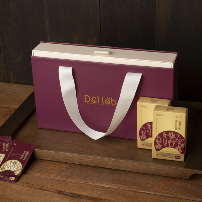 글루잇 6년근 국내산 홍삼필름 선물세트, 2세트, 60회분