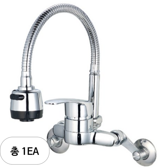 미리내 보급형 벽붙이 코브라 주방수전 MF-101, 1개