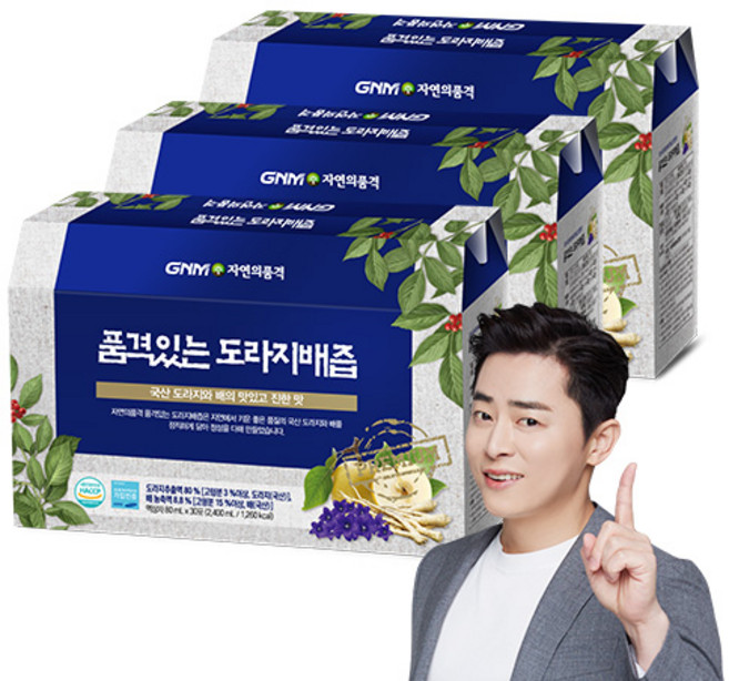 GNM자연의품격 품격있는 도라지배즙, 80ml, 90개