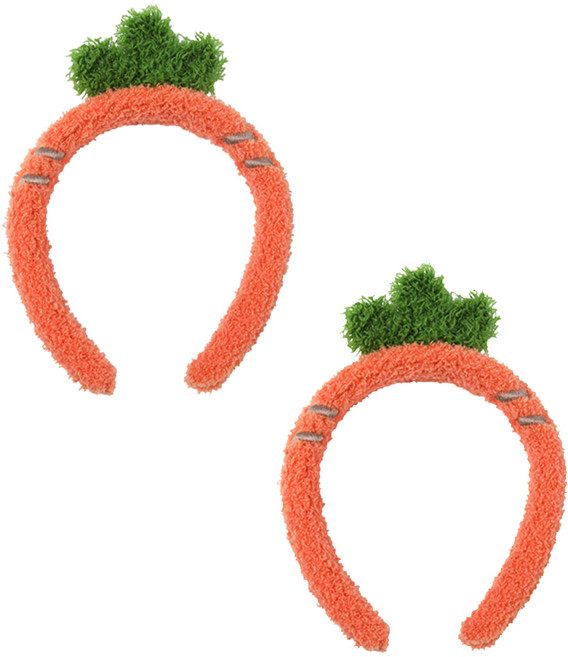리빙듀오 파티머리띠 할로윈 인싸템 인생네컷 소품 2개 한세트, 06.채소머리띠 당근(297)