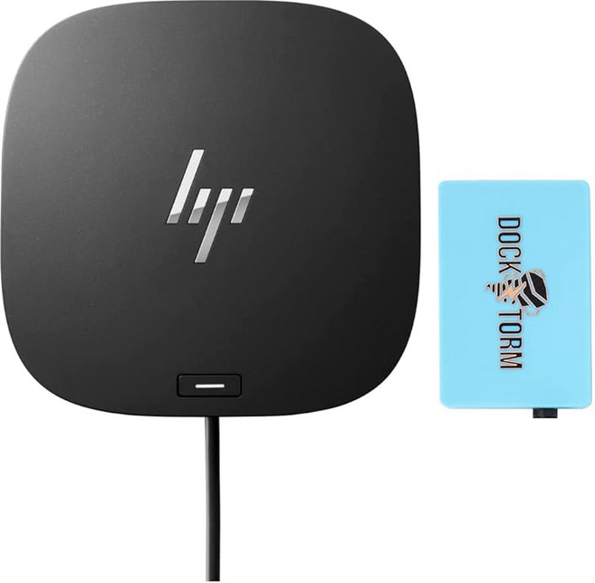 HP USB-C 에센셜 독 G5 번들 Docztorm USB 허브 포함 USB-C 및 Thunderbolt 호환 노트북 노트북 및 PC용 8인 1 어댑터 - 충전 네트워크