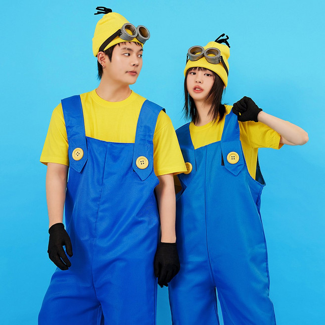 반티시스터즈 미니미 미니언즈 멜빵 졸업사진 귀여운 컨셉 소품 반티세트