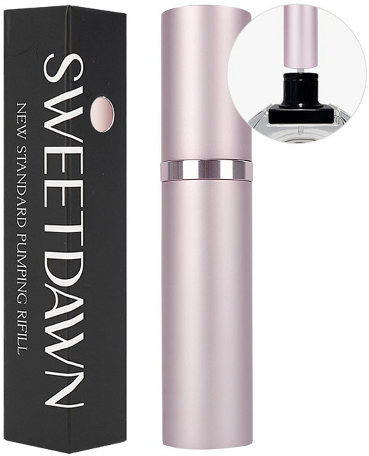 스윗던 뉴 스탠다드 펌핑식 충전 향수공병 5ml, 1개, 핑크
