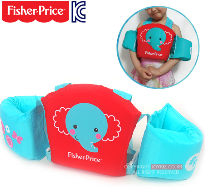 피셔프라이스 암링자켓 코끼리 퍼들점퍼 유아 팔튜브, 피셔암링자켓_코끼리