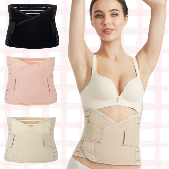 앨라모 복부보정 이중 압박 임산부 산후복대