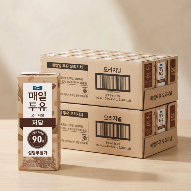 매일유업 매일두유 식이섬유, 190ml, 48개