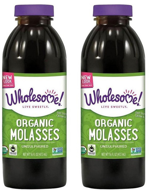Wholesome 당밀 몰라세스 시럽 472ml x2병 Organic Blackstrap Molasses