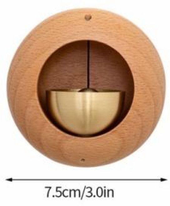 띵샤 도파민나무 소재 초인종 바람 종소리 입구 열기 장식 골동품 무선 집 장식용, S6 doorbell