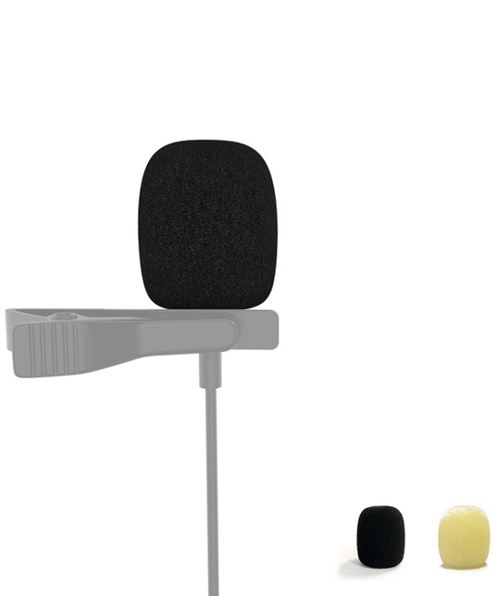 핀마이크 스펀지 헤드셋 마이크 솜 커버, 블랙