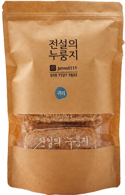 [전설의누룽지] 수제 귀리 누룽지, 500g, 1개
