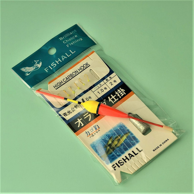 빙어 낚시 채비 찌포함 6단 얼음낚시 6본 축광 바늘 1호세트 빙어축제 피라미, 1개