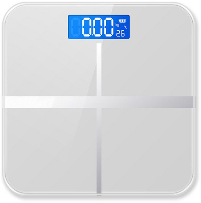 디지털 체중계 1개, 화이트, 260*260*25