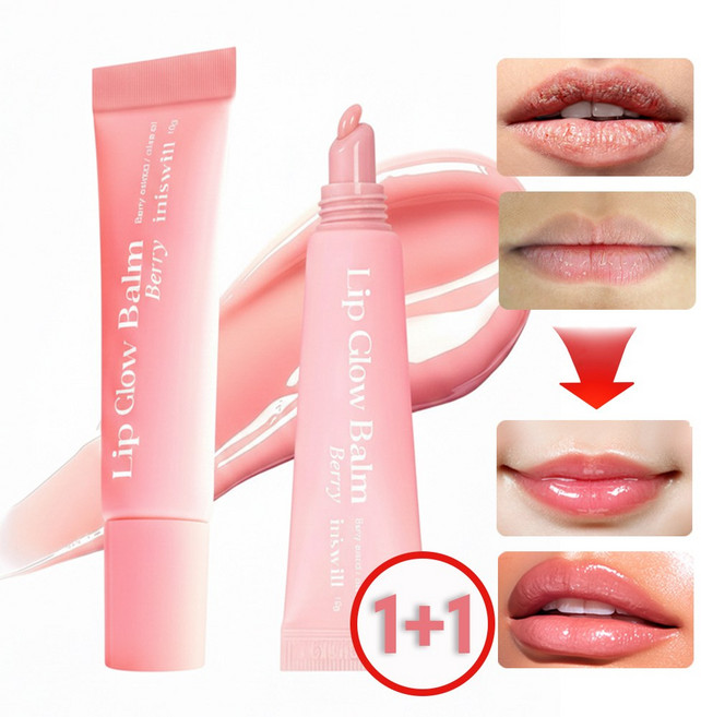 이니스윌 입술 찢어짐 건조 갈라짐 각질제거 여성 보습 립밤, 2개, 10g, 핑크 베리향