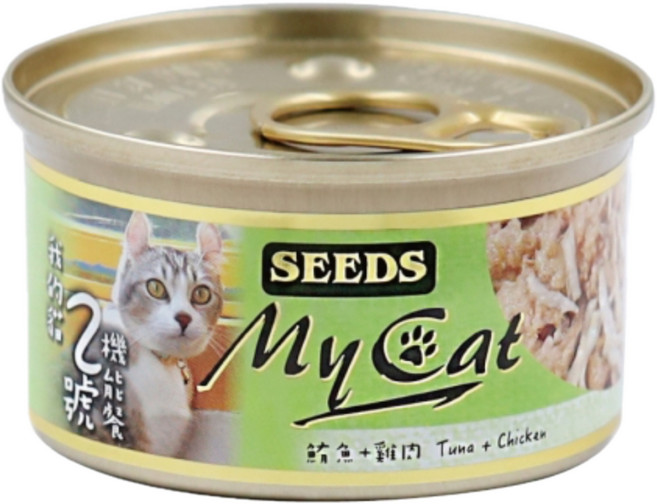 聖萊西 MY CAT 我的貓 機能配方 貓罐 副食罐 85g 鮪魚+牛肉, 1個, 2號餐（白身鮪魚+雞肉）
