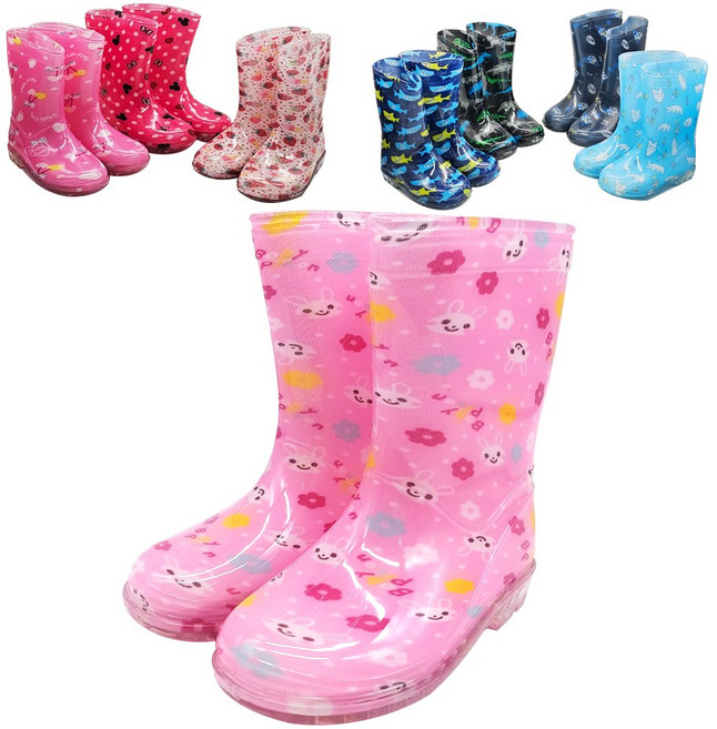 아동장화 170mm 다양한 색상 유아 키즈 어린이 레인부츠 남아 여아 신발 아동용 레인부츠