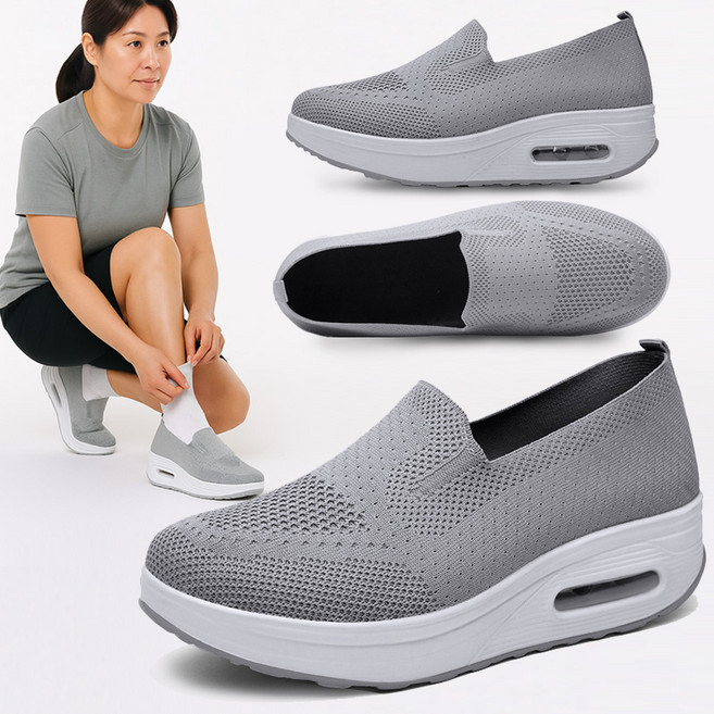 스토리원 여성 발편한 메쉬 에어 쿠션 워킹화 운동화 SH-WSO-N57