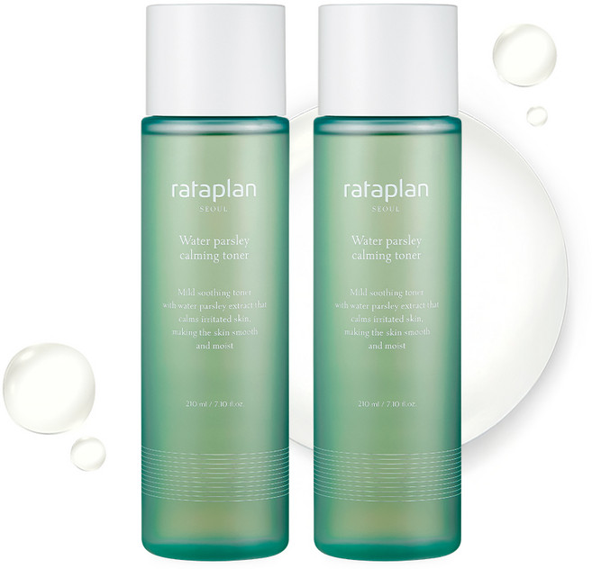 라타플랑 미나리 진정 토너 210ml / 피부 열감진정 결개선, 2개