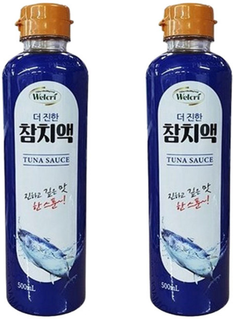 웰크리 맛더한 진한 참치액, 2개, 500ml