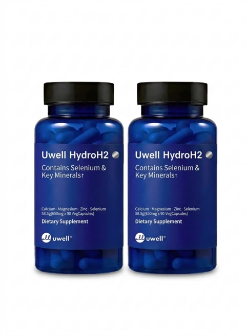 uwell HydroH2/유웰하이드로H2/티파니 영양제/활성산소제거/유웰식용수소영양제/숙취에좋은/미네랄영양제 90캡슐 2병[원산지:미국], 90정, 2개 - 쿠팡
