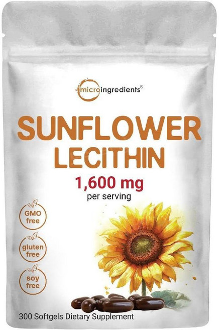 마이크로인그리디언트 해바라기 레시틴 Lecithin 1600mg 300정, 1개