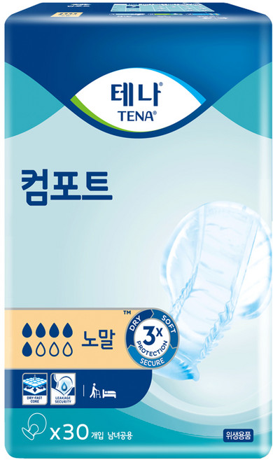 테나 성인용기저귀 컴포트 노말, 30개입, 1개